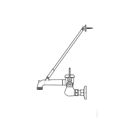 A large image of the Chicago Faucets 540-LD897SWXF317 Chrome