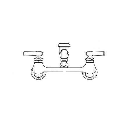 A large image of the Chicago Faucets 540-LDL5VB Chrome