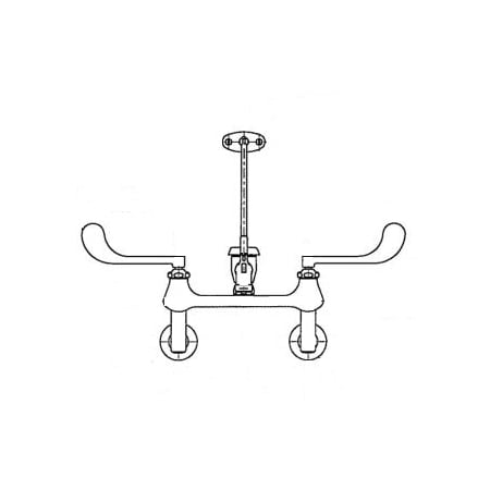 A large image of the Chicago Faucets 814-897-7K Chrome