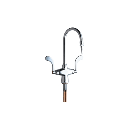 A large image of the Chicago Faucets 929-317XKCP Polished Chrome