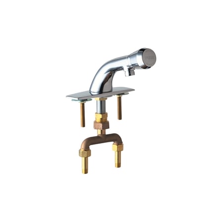 A large image of the Chicago Faucets 844-E12-665PSHAB Chrome