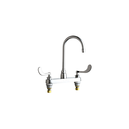 A large image of the Chicago Faucets 1100-GN2AE3V317AB Chrome