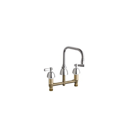 A large image of the Chicago Faucets 201-ADB6AE3AB Chrome