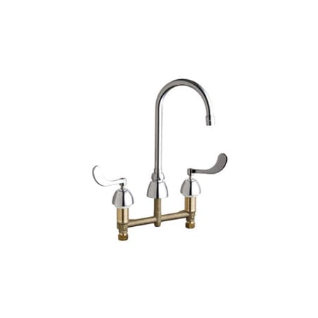 A large image of the Chicago Faucets 201-AGN2AE3-317AB Chrome