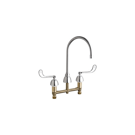 A large image of the Chicago Faucets 201-AGN8AE3-319AB Chrome