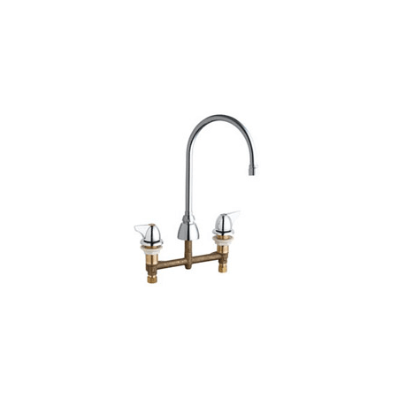 A large image of the Chicago Faucets 201-AGN8AE3V1000AB Chrome