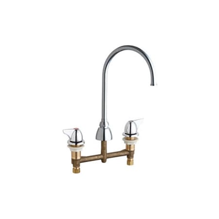 A large image of the Chicago Faucets 201-AGN8FC1000AB Chrome