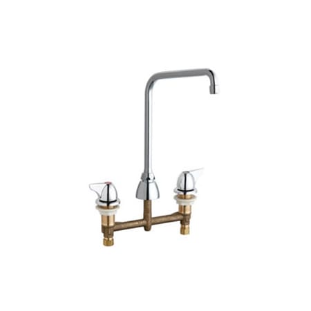 A large image of the Chicago Faucets 201-AHA8-1000AB Chrome