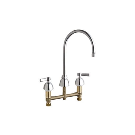 A large image of the Chicago Faucets 201-RSGN8AE35VAB Chrome