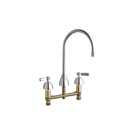 A large image of the Chicago Faucets 201-RSGN8AE35VXKAB Chrome