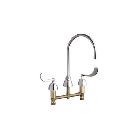 A large image of the Chicago Faucets 201-VAGN8AE3-317AB Chrome