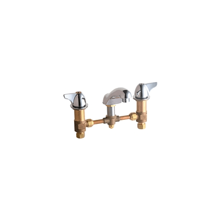 A large image of the Chicago Faucets 404-VE2805-1000AB Chrome