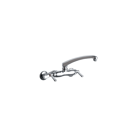 A large image of the Chicago Faucets 445-L8E1AB Chrome