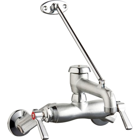 A large image of the Chicago Faucets 445-VBRRCF Rough Chrome