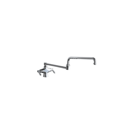 A large image of the Chicago Faucets 50-DJ24AB Chrome
