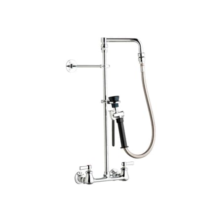A large image of the Chicago Faucets 610-GCLVBAB Chrome