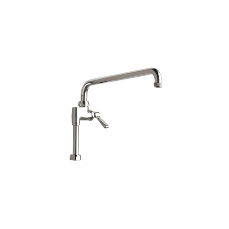 A large image of the Chicago Faucets 613-AL12E1AB Chrome