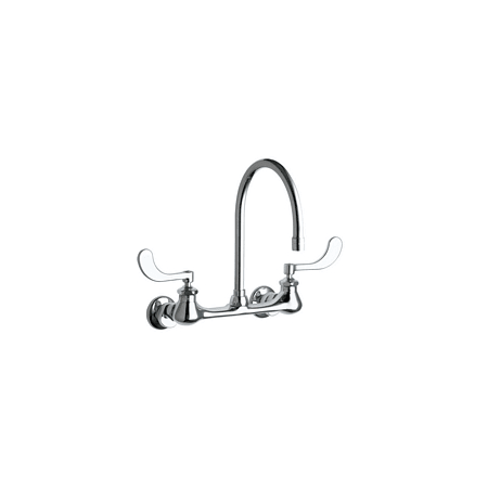 A large image of the Chicago Faucets 631-GN10AE3SWG Chrome