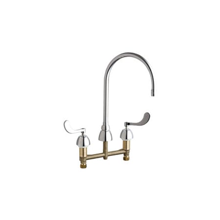 A large image of the Chicago Faucets 786-GN8AE35AB Chrome