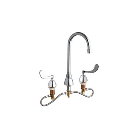 A large image of the Chicago Faucets 786-HGN2AE3XKAB Chrome