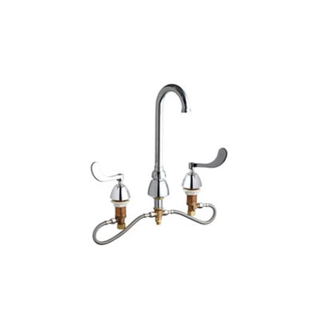 A large image of the Chicago Faucets 786-HZGN1FC317AB Chrome