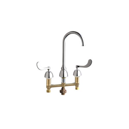 A large image of the Chicago Faucets 786-TWGN2FCAB Chrome