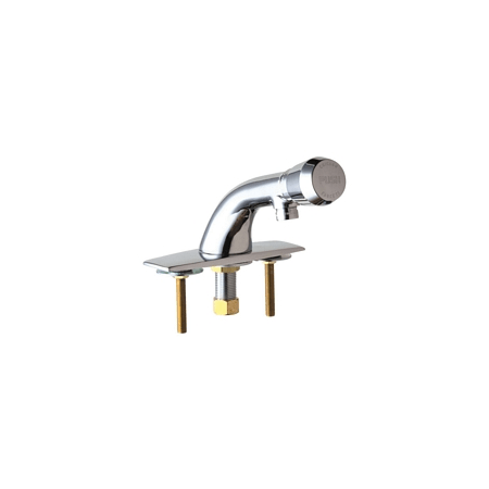 A large image of the Chicago Faucets 857-E12V665PSHAB Chrome