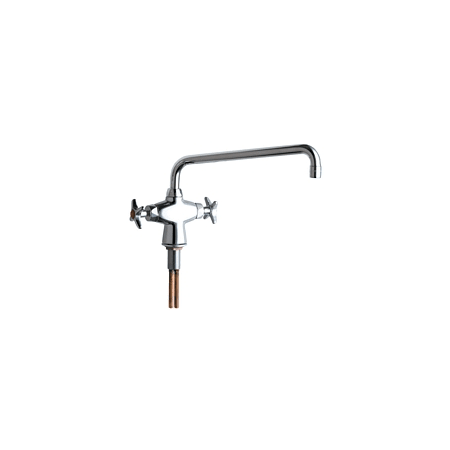 A large image of the Chicago Faucets 931-L12AB Chrome