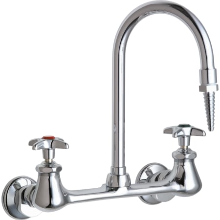 A large image of the Chicago Faucets 942 Chrome