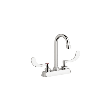 A large image of the Chicago Faucets W4D-GN1AE35-317AB Chrome