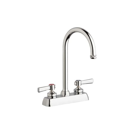 A large image of the Chicago Faucets W4D-GN2AE1-369AB Chrome