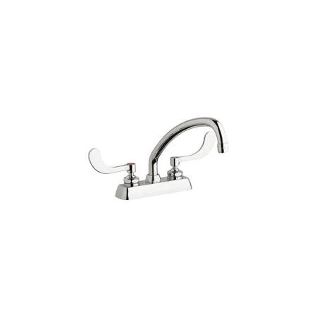 A large image of the Chicago Faucets W4D-L9E35-317AB Chrome