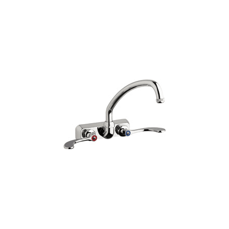 A large image of the Chicago Faucets W4W-L9E1-317AB Chrome