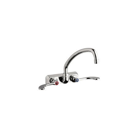 A large image of the Chicago Faucets W4W-L9E35-317AB Chrome