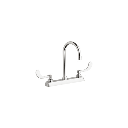 A large image of the Chicago Faucets W8D-GN2AE35-317AB Chrome