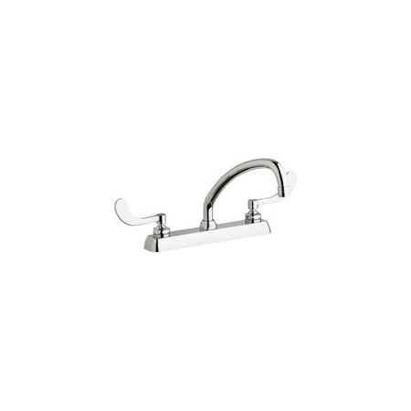 A large image of the Chicago Faucets W8D-L9E35-317AB Chrome