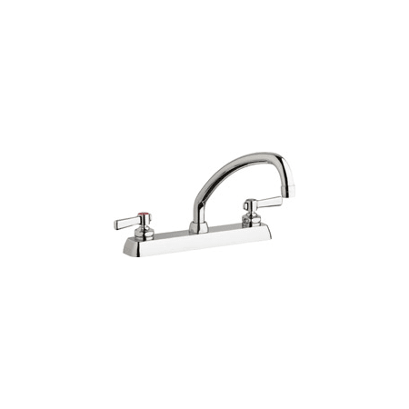 A large image of the Chicago Faucets W8D-L9E35-369AB Chrome