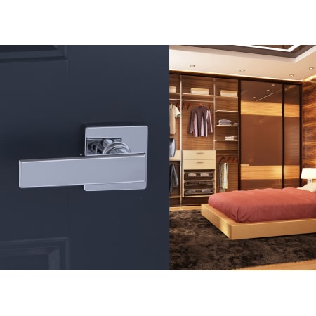 A large image of the Copper Creek RL2231-RND Copper Creek-RL2231-RND-Bedroom Application View in Polished Stainless