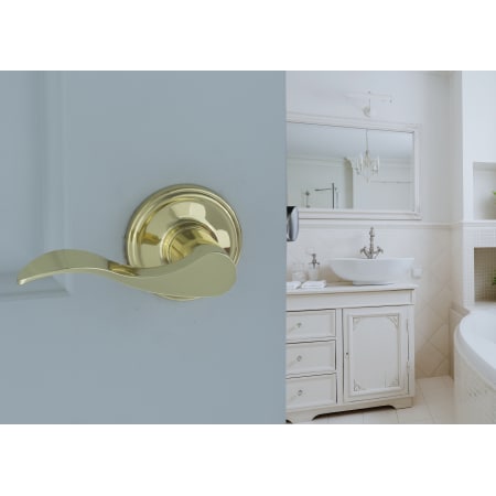 A large image of the Copper Creek WL2231 Copper Creek-WL2231-Bathroom Application View in Polished Brass