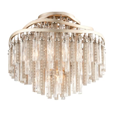 A large image of the Corbett Lighting 176-34 Tranquility Silver Leaf