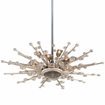 Corbett Lighting 183 412 Silver Leaf Big Bang 13 Light 36 Wide