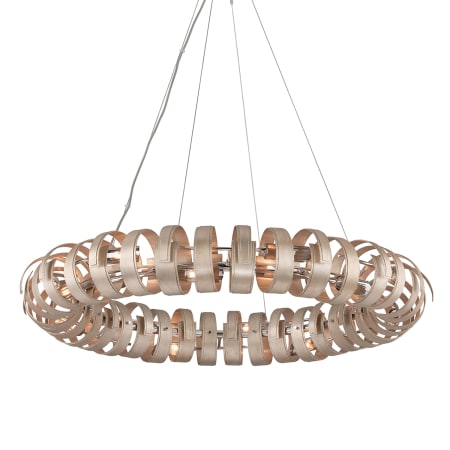 A large image of the Corbett Lighting 191-415 Textured Antique Silver Leaf