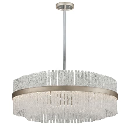 A large image of the Corbett Lighting 204-48 Silver Leaf