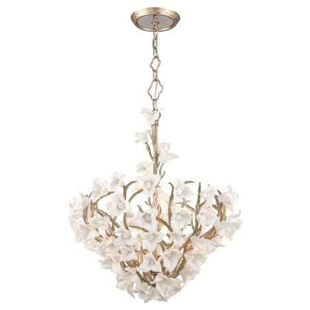 A large image of the Corbett Lighting 211-47 Enchanted Silver Leaf