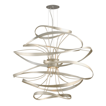 Corbett Lighting 213 44 Silver Leaf With Polished Stainless Accents Corbett Lighting 213 44