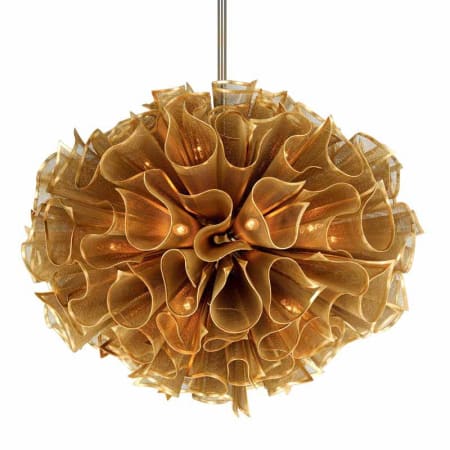 A large image of the Corbett Lighting 218-420 Gold Leaf