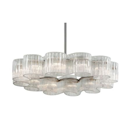 A large image of the Corbett Lighting 240-412 Satin Silver Leaf