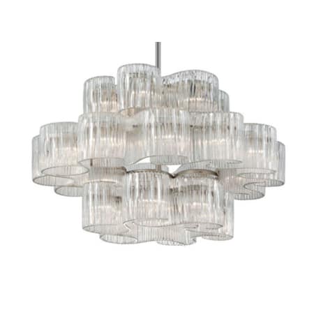 A large image of the Corbett Lighting 240-424 Satin Silver Leaf