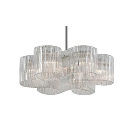 A large image of the Corbett Lighting 240-46 Satin Silver Leaf