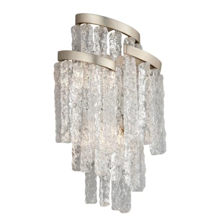 A large image of the Corbett Lighting 243-13 Modern Silver Leaf